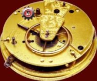 Reloj de bolsillo antiguo fuse maquinaria